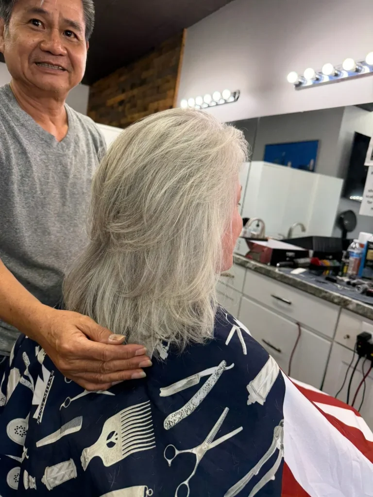 Haircut at Matthews Barbershop and Salon, Matthews NC