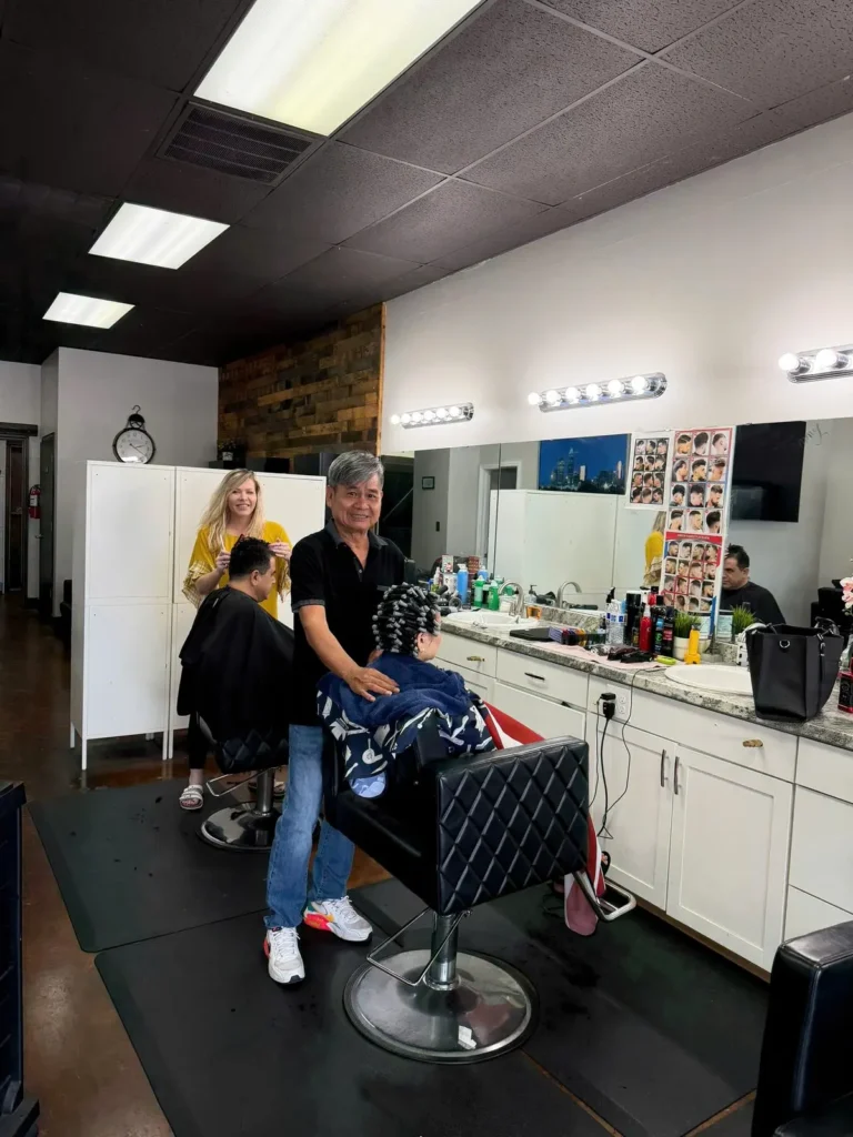 Haircut at Matthews Barbershop and Salon, Matthews NC
